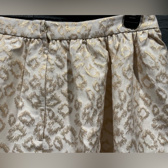Lilly Pulitzer NWOT Leah Animal Print Bubble Hem Metallic Accent Mini Skirt sz12 - Picture 9 of 15